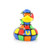 80s Cube Duck Mini (Rubick's Cube) Rubber Duck Bath Toy by Bud Ducks | Ducks in the Window
