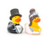 Bride & Groom Duck Mini Set Rubber Duck Bath Toy by Bud Duck | Ducks in the Window®