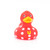 Polka Dot Mini Rubber Duck Bath Toy by BudDuck Collectables | Ducks in the Window®