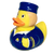 Stewardess Rubber Duck by LiLaLu | Ducks in the Window