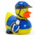 Biker Cyclist (male) Rubber Duck by Ad Line | Ducks in the Window®