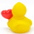 Red Heart Balloon  RubberDuck by Schnabels | Ducks in the Window®