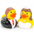 Wedding Bride & Groom Wedding Couple Set by Schnabels | Ducks in the Window®