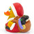 Christmas Santa Gifts Rubber Duck by Lanco 100% Natural Toy & Organic | Ducks in the Window®