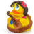 Hawaii Hula Girl Rubber Duck by Lanco 100% Natural Toy & Organic | Ducks in the Window®