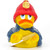 Firefighter Fireman Rubber Duck by Lanco 100% Natural Toy & Organic | Ducks in the Window®