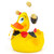 Poker Cards Player Gambler Rubber Duck by Lanco 100% Natural Toy & Organic | Ducks in the Window®