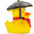 Rain Umbrella Rubber Duck by Lanco 100% Natural Toy & Organic | Ducks in the Window®