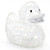 Clear Silver Glitter Rubber Duck by Schnabels  | Ducks in the Window®