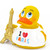 Paris Tower Rubber Duck by Lanco 100% Natural Toy & Organic | Ducks in the Window®