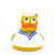 Sailor Crew Capitan Rubber Duck by Lanco 100% Natural Toy & Organic | Ducks in the Window®