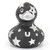 Black Star Magic Rubber Duck Bath Toy by Bud Ducks | Ducks in the Window®