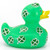 Clover Patch Rubber Duck Bath Toy by Bud Ducks | Ducks in the Window®