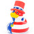 USA (4th Patriotic) Rubber Duck Bath Toy by Bud Ducks | Ducks in the Window®