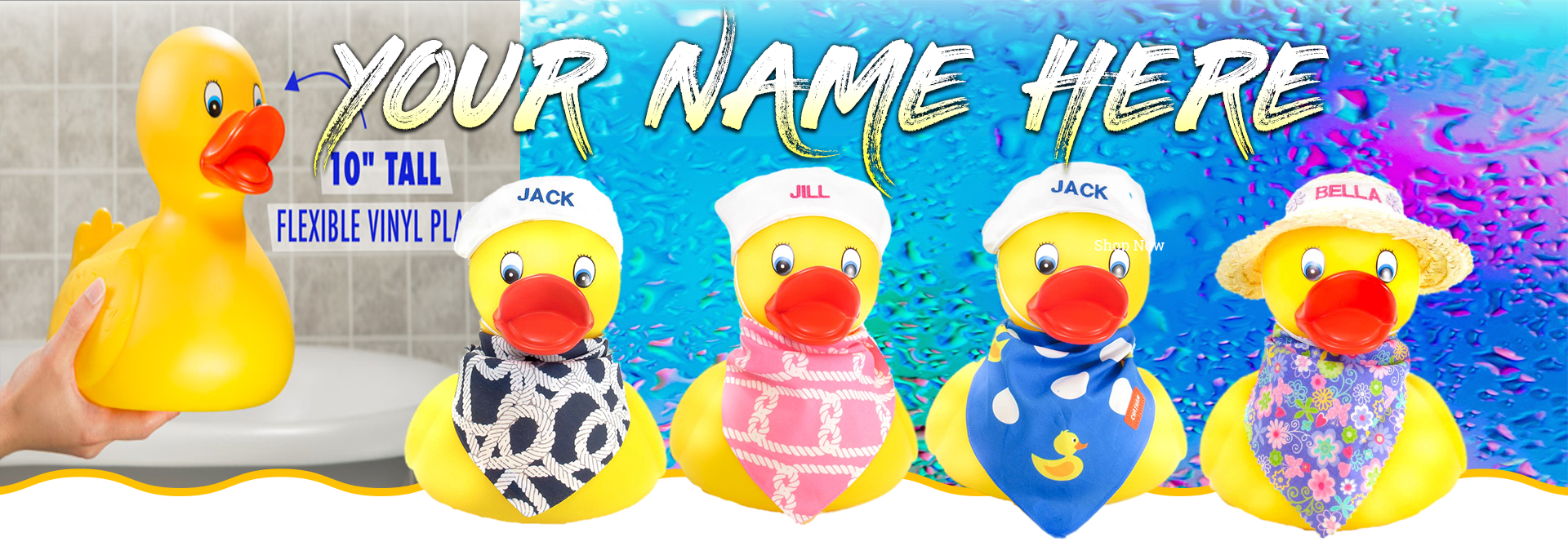 individual rubber ducks