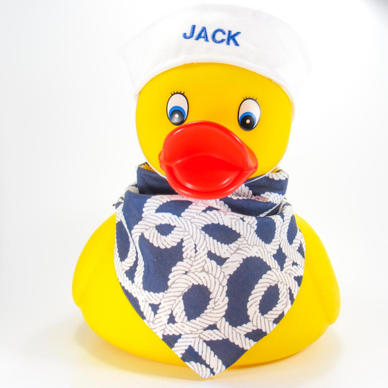 Nantucket Straw Bonnet and Scarf Rubber Duck Online