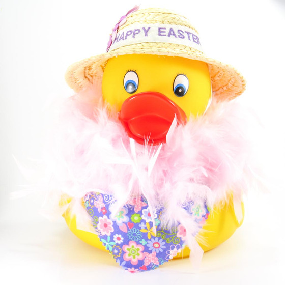 Nantucket Straw Bonnet and Scarf Rubber Duck Online