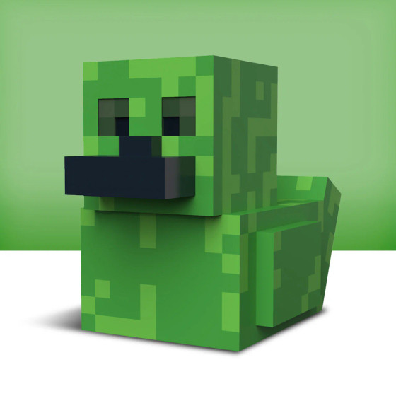 Minecraft Creeper 1st Edition Rubber Duck Collectible Boxed