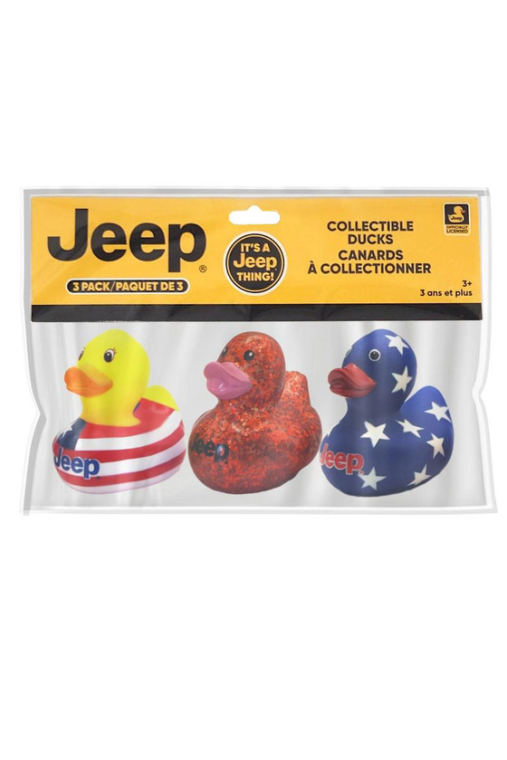 Jeep ダック ノベルティ 大 小 Jeep Brand Small Rubber Duck Gift Bundle of 3 | Ducks in the Window