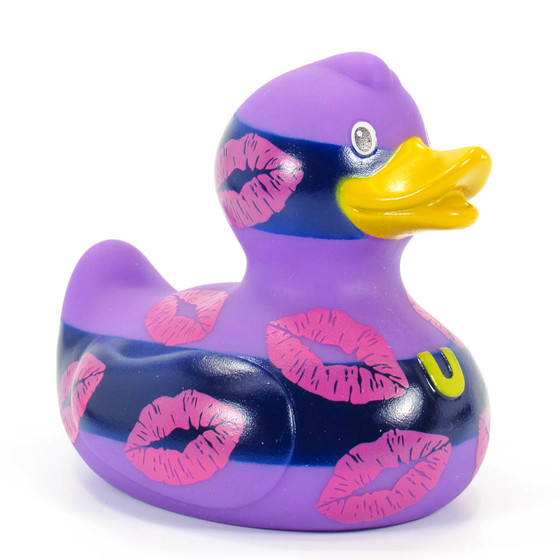 Mwah Mwah (kissing lips) Rubber Duck by Bud Ducks| Ducks in the Window®