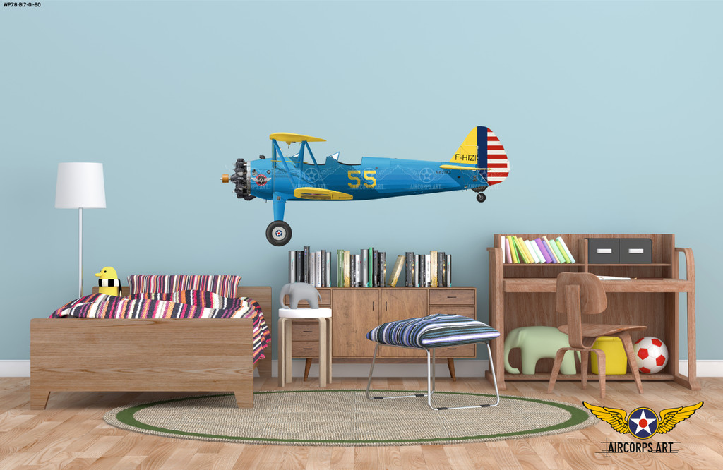 PT-17 Decorative Military Aircraft Profile