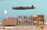 Lancaster B III Decorative Military Aircraft Profile on Kids Room Wall Mockup Display