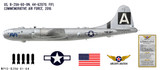 B-29A Superfortress "FIFI" Decorative Military Aircraft Profile