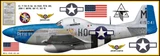 P-51D Mustang "Petie 3rd" Decorative Military Aircraft Profile