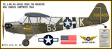 L-4H Grasshopper "Rosie the Rocketer" Decorative Military Aircraft Profile