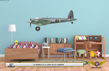 Mosquito FB VI Decorative Military Aircraft Profile Print on Kids Room Wall Mockup Display