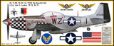 P-51D Mustang "Big Beautiful Doll" Decorative Military Aircraft Profile