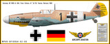 Bf 109G-4 Messerschmitt Decorative Military Aircraft Profile 
