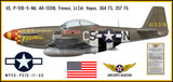 P-51D Mustang "Frenesi" Decorative Military Aircraft Profile 