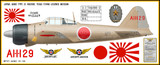 A6M2 Zero Decorative Military Aircraft Profile