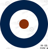 Lot De 2 Autocollants Vinyle Cocarde RAF Royal Air Force - 7,5 X 7,5 Cm, Étanches - 7