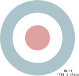RAF Type D (Pale)  Military Aircraft Roundel Insignia