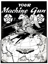 Your Machine Gun Vintage Military Poster
