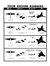 Four Engine Bombers #1 WWII Aircraft Identification Poster