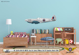 Spitfire Mk VII MD120 "Spirit of Kent" Aircraft Profile Wall Decal  on Kids Room Wall Mockup Display