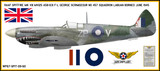 Spitfire MK VIII George Scrimgeour - Aircraft Profile Wall Decal