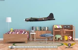 Boeing B-17 Flying Fortress RAF Aircraft Profile Print Wall Art Decal