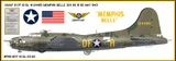 Boeing B-17 Flying Fortress "Memphis Belle" Aircraft Profile Wall Art Decal