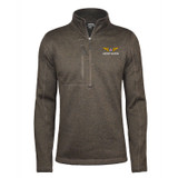 AirCorps Aviation Quarter-Zip Sweater-Knit Fleece in Gravel