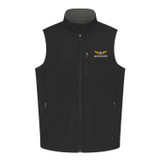 AirCorps Aviation Men's Soft Shell Vest in Black