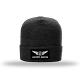 AirCorps Aviation Beanie with Cuff - Heather Black