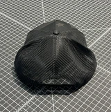  Stars and Stripes Black Trucker Hat with Brown Patch