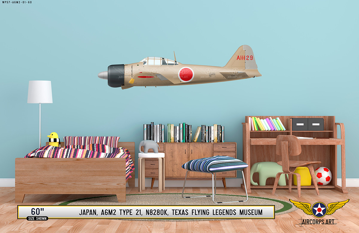 A6M2 Zero Decorative Military Aircraft Profile