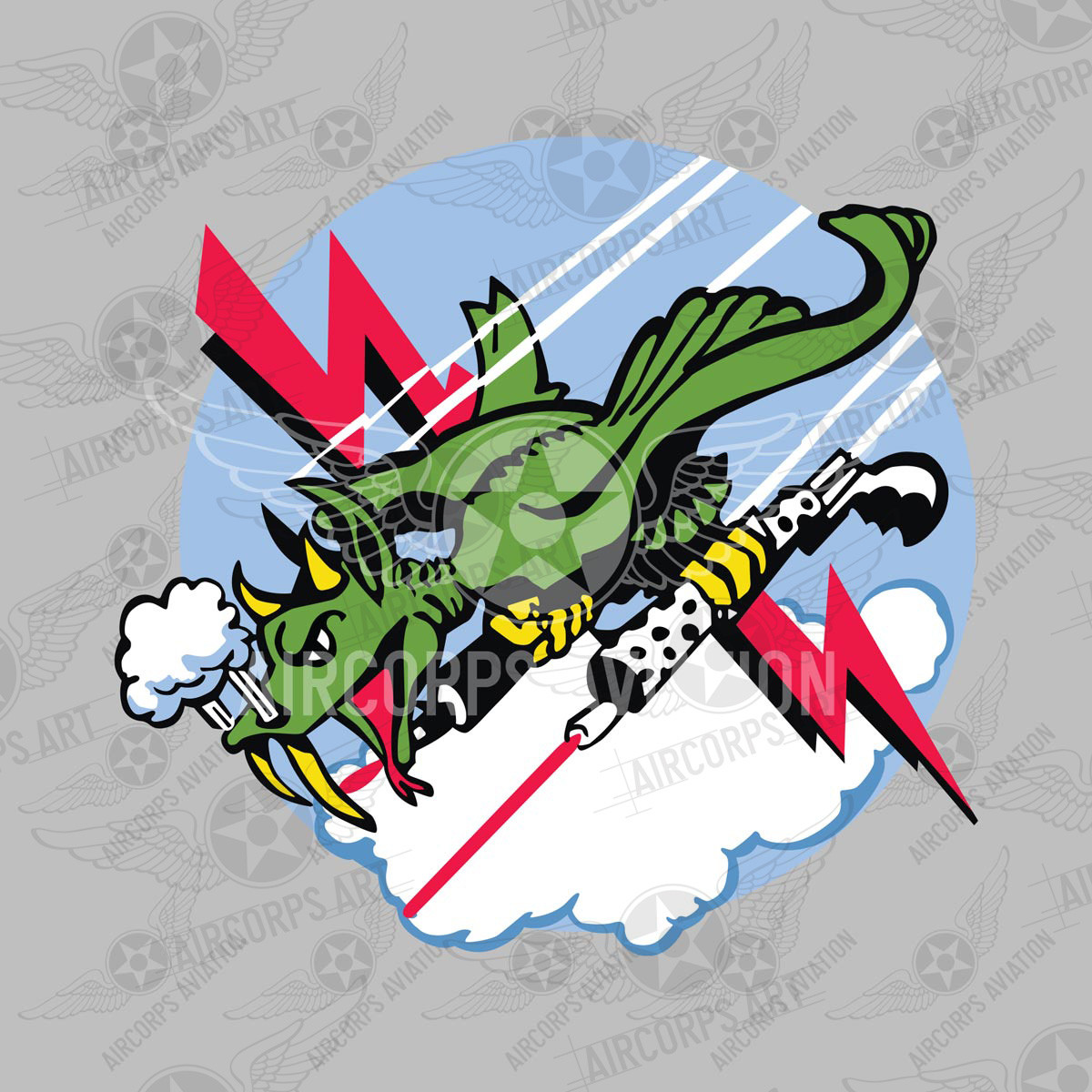 321st Fighter Interceptor Squadron WWII USAF Decal