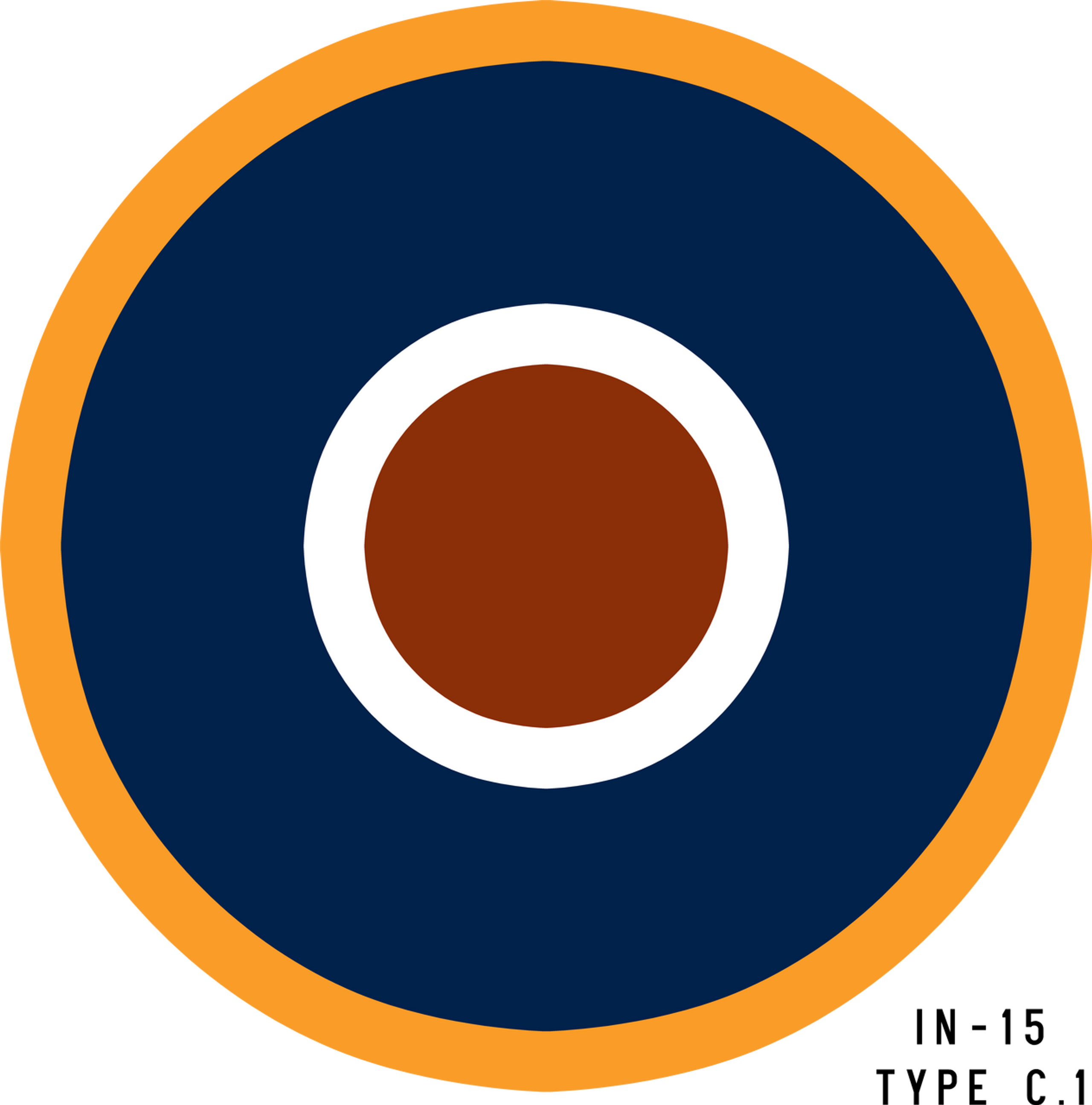 Royal Air Force Type C1 Military Aircraft Roundel Insignia