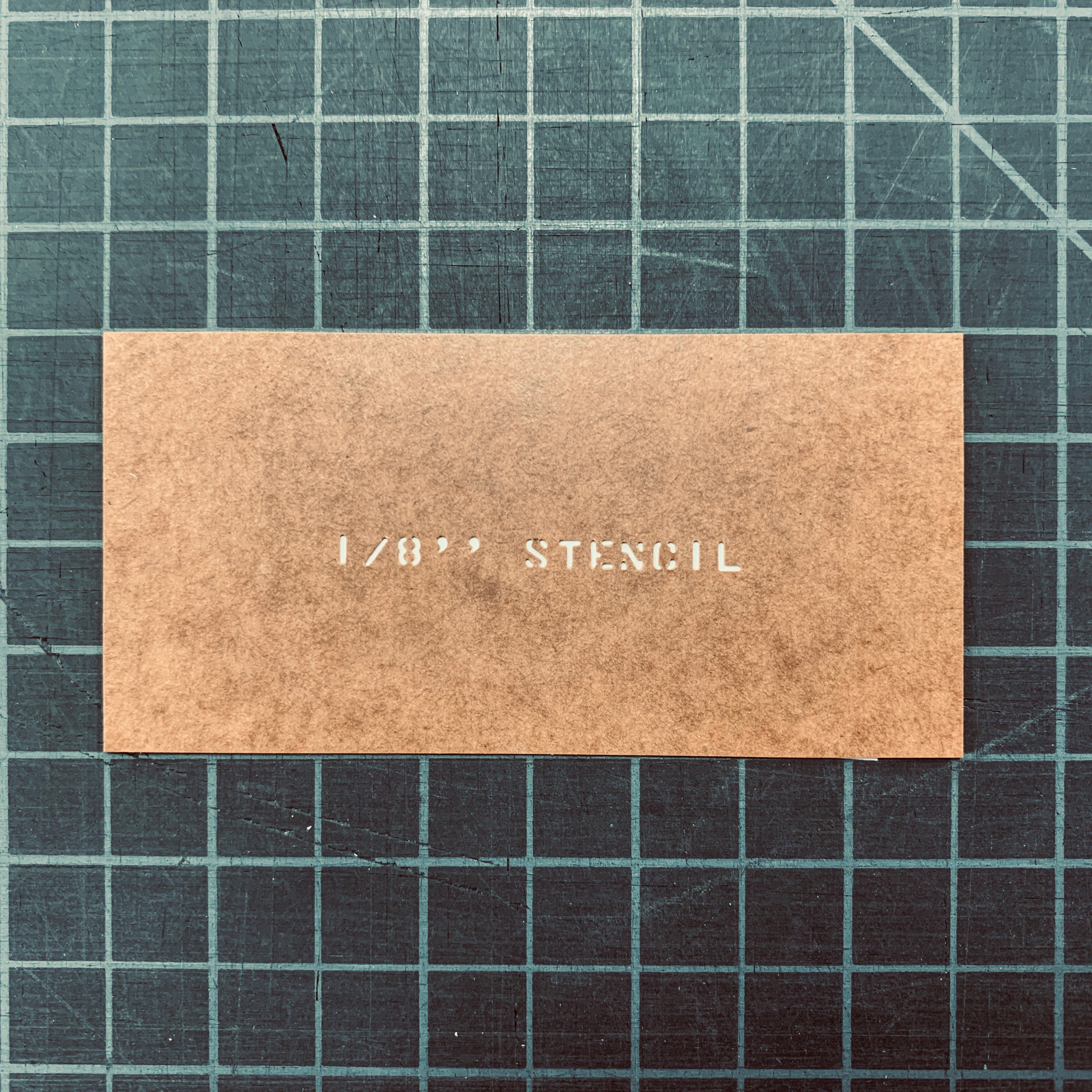 Authentic Custom Cut Oil Board WWII Military Stencil